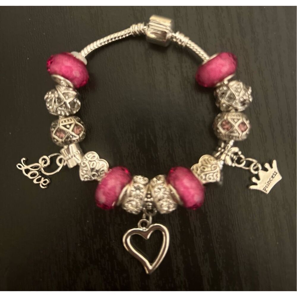 Heart Princess Charm Bracelet